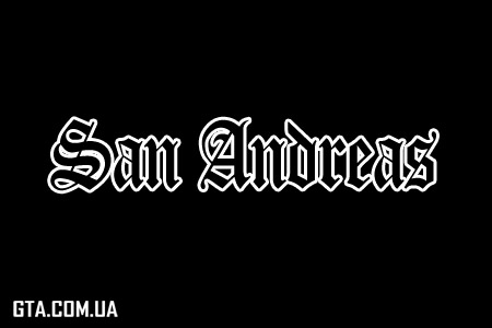 Оригинальный шрифт GTA San Andreas (Diploma)