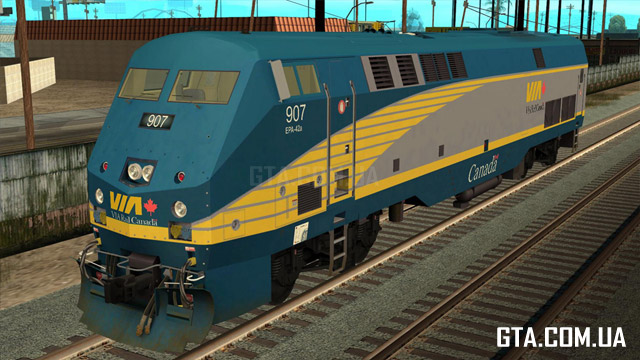 Пассажирский локомотив GE P42DC Via Rail Canada