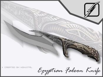 Egyptian Falcon Knife