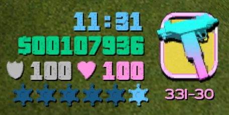 Уровни розыска в GTA: Vice City