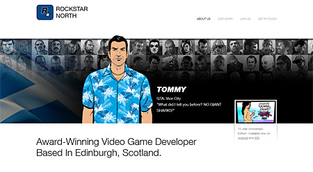 Обновился сайта Rockstar North