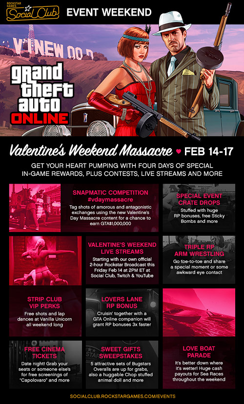 Valentine's Weekend Massacre Event — 4 дня веселья