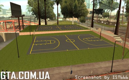 Обновлённая баскетбольная площадка	   Обновлённая баскетбольная площадка