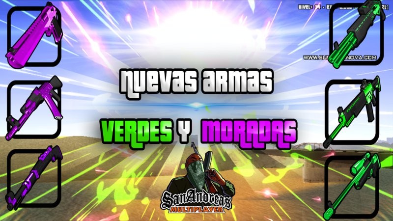 Green And Purple Weapons SA-MP Green And Purple Weapons SA-MP