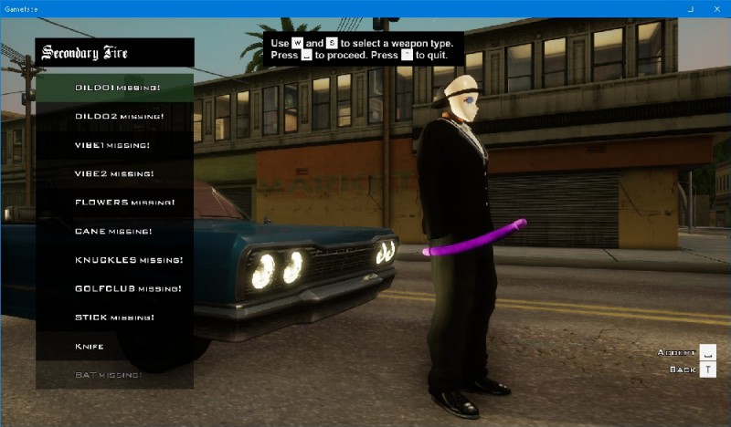 SA_MenuSelectionWeapon v2.0 SA_MenuSelectionWeapon v2.0