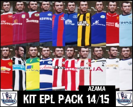 English Premier League Kit Pack 14/15