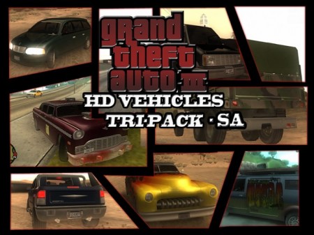 GTA3 HD Vehicles Tri-Pack San Andreas