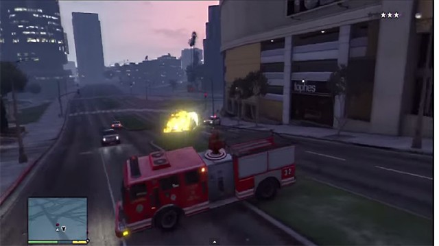 Firetruck Shoots Explosive Rounds