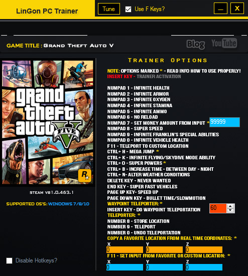 Grand Theft Auto V +24 Трейнер vb1.0.463.1