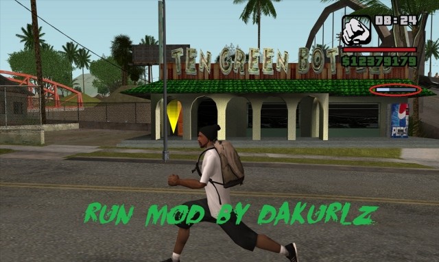 Run Mod (индикатор бега)	  Run Mod (индикатор бега)
