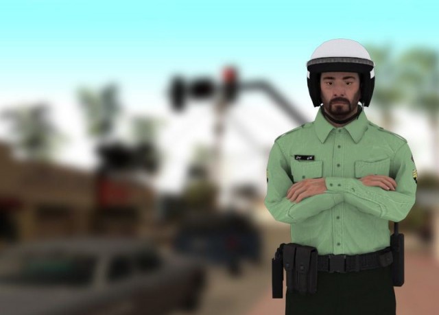 Iranian Cop Biker  Iranian Cop Biker