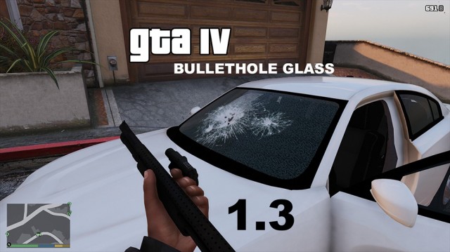 GTA IV Bullet Hole Glass v1.3