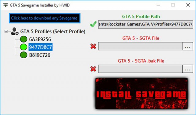 GTA V Savegame Installer