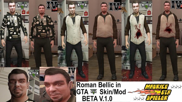 Roman Bellic Skin v1.0