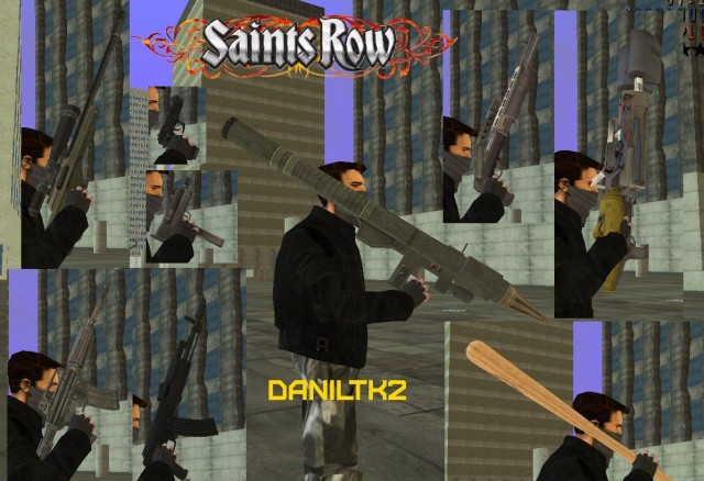 Saints Row 1 & Saints Row 2 Beta Weapons Pack 