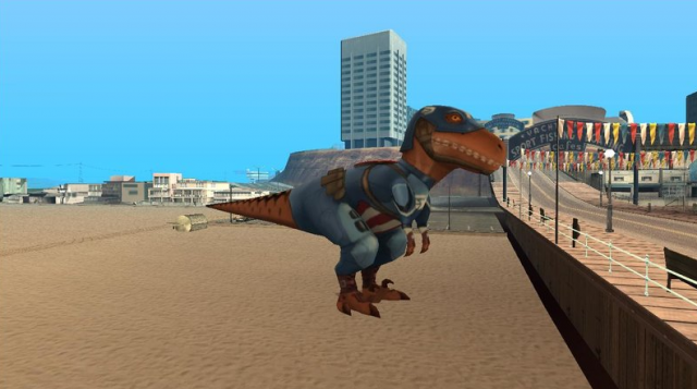 T-Rex Captain America from Avengers Academy T-Rex Captain America from Avengers Academy