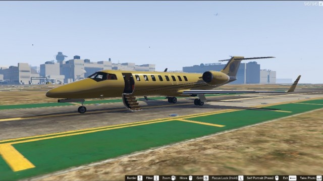 24K Gold Luxor Private Jet v1.0