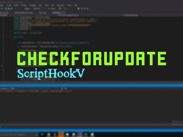 CheckForUpdate - ScriptHookV Edition v1.2