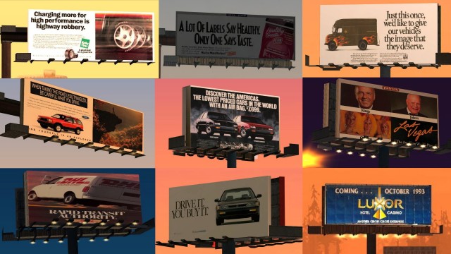 Las Vegas real 1992 billboards + bonus