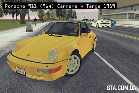 Porsche 911 (964) Carrera 4 Targa 1989 для GTA 3