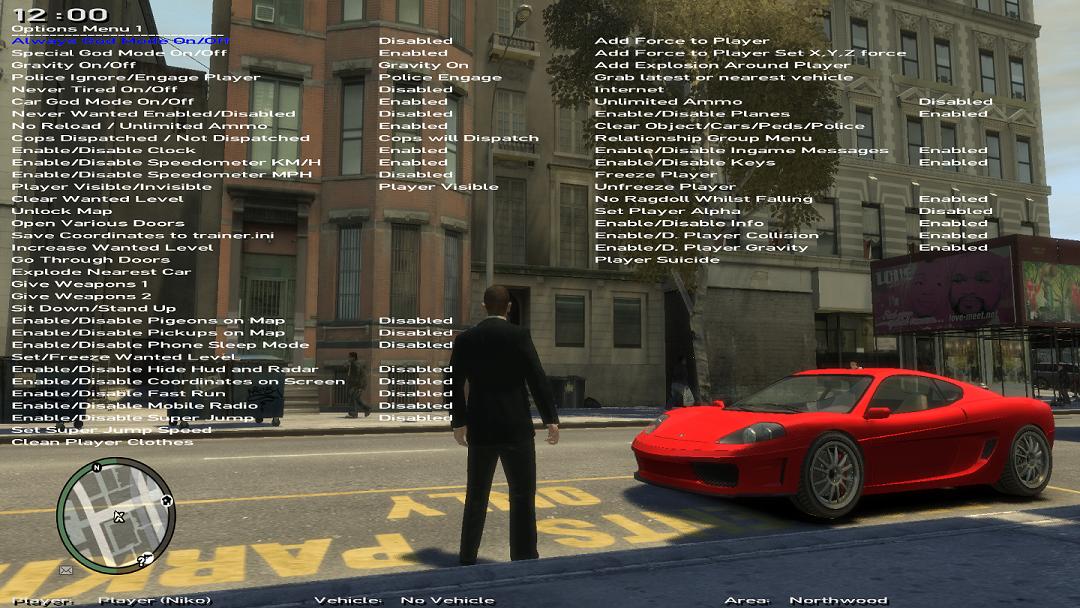 Gta iv mod menu gameplay+download (only for pc) youtube.