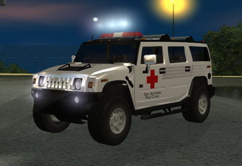 Hummer H2 Red Cross (Ambulance)