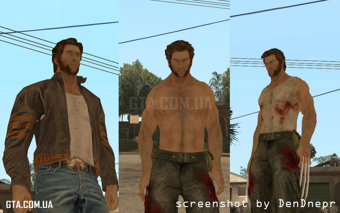 Скин Росомахи из игры X-Men Origins: Wolverine скачать для GTA: San Andreas