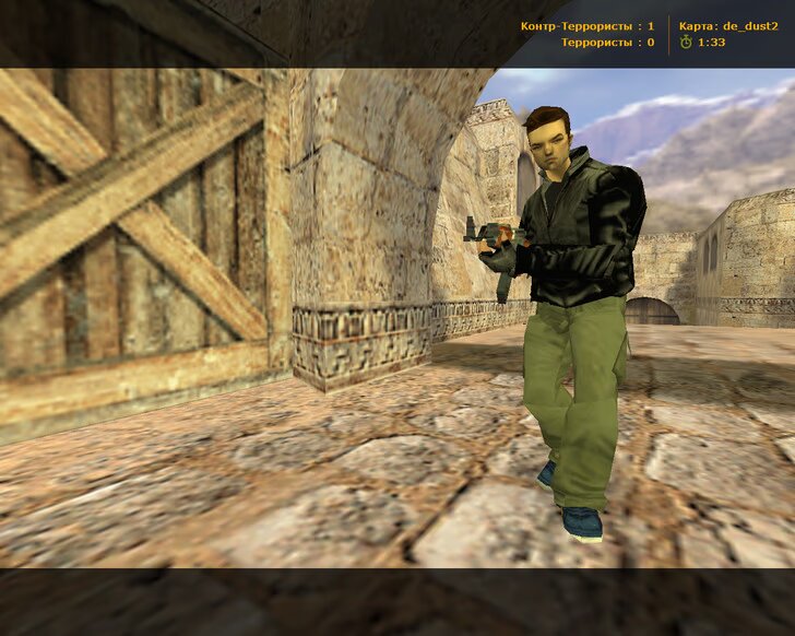 Клод с АК-47.