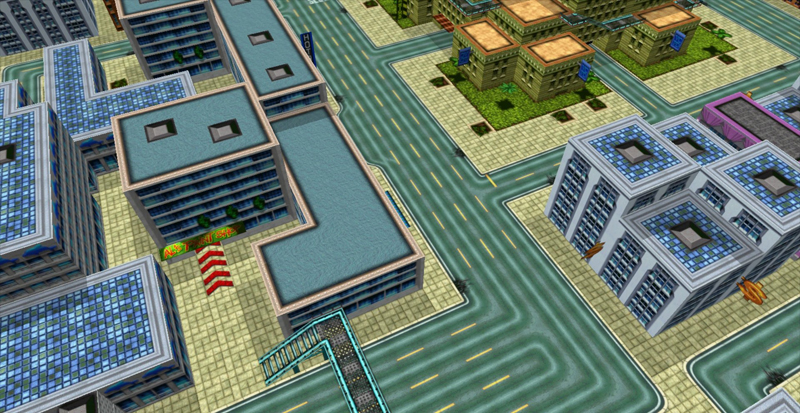 Вайс Сити из первой части в изометрическом виде. Так могла выглядеть GTA 2.5.