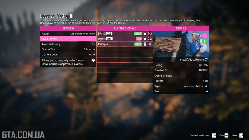 Description of the Beast vs. Slasher III.