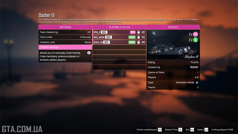 Description of the Slasher III.