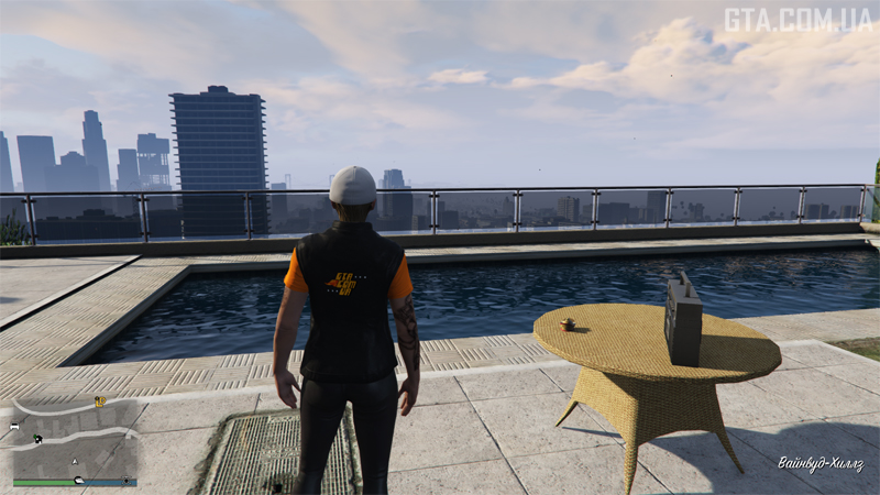 Ямб #20. На столику біля басейну будинку 1119 у Вайнвуд Гіллз.