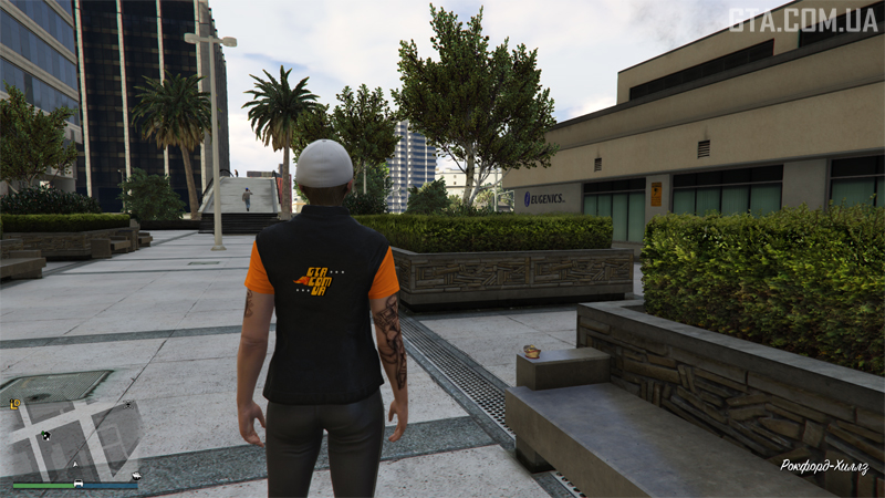 Ямб #22. На лавці за будівлею біоінженерної компанії Eugenics в Рокфорд Гіллз.