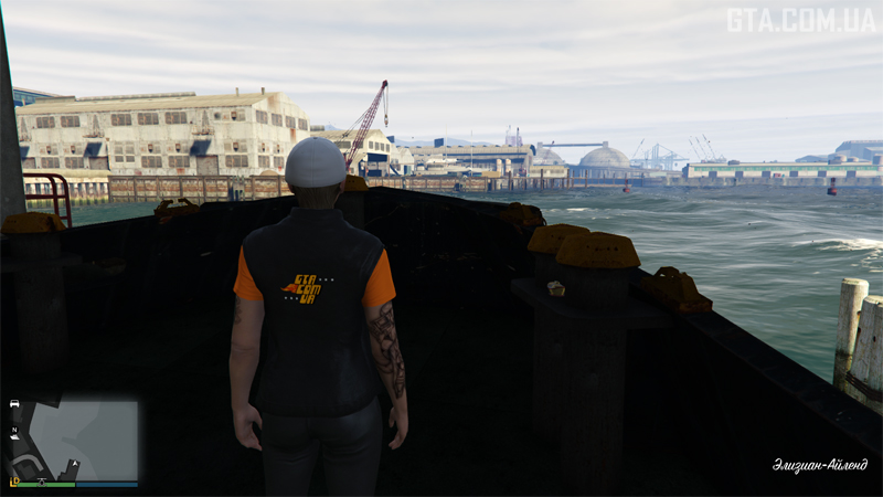 Ямб #4. На носу буксира Olifantus на Елізіан Айленді.