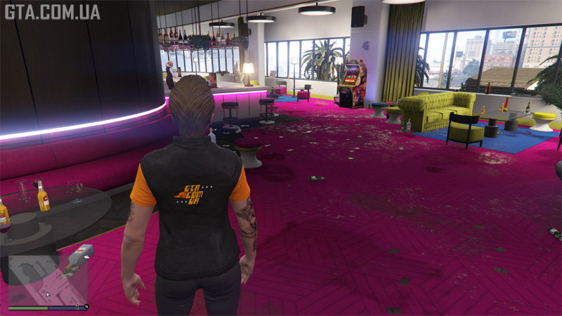 Mess after the party.