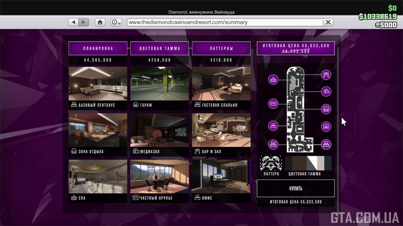 Варіант пентхауса «Великий гравець».