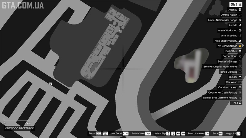 Penthouse layout map.