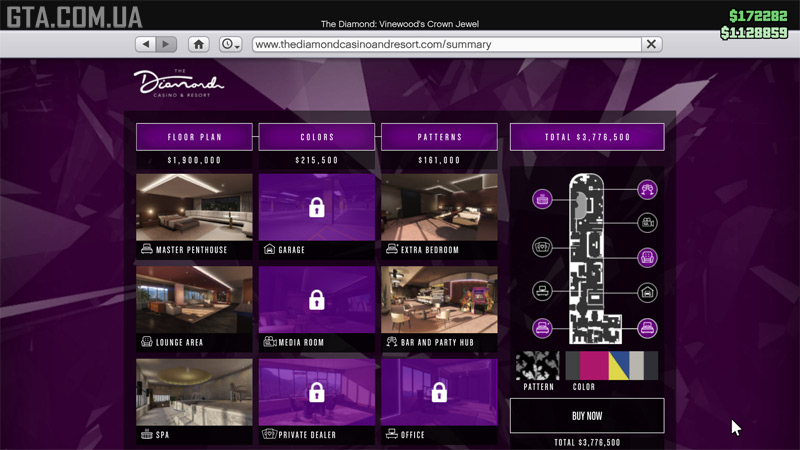 Party Penthouse option.