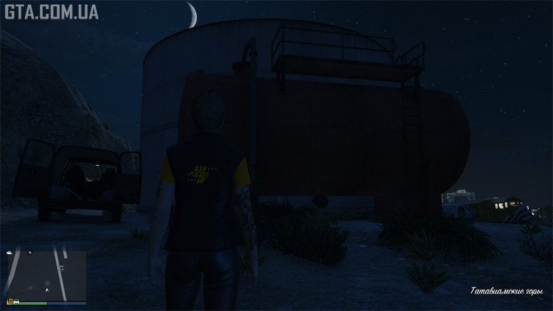 Доказ #5, четверте можливе місце. Чорний фургон Vapid Speedo з мачете та сміттєвими мішками у крові поруч з промисловими спорудами південніше електростанції Палмер-Тейлор.