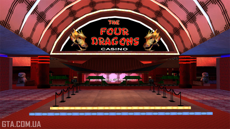 Inside the Four Dragons Casino. Entrance.