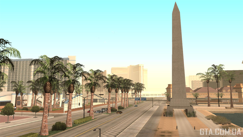 View of The Strip from the south by day.