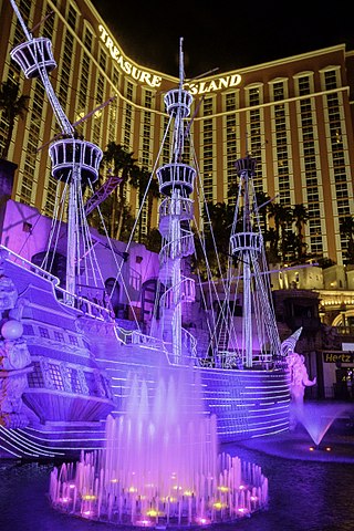 Treasure Island casino hotel. Photo from Wikipedia.
