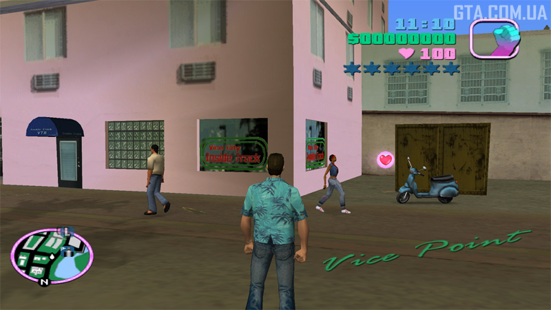 Inside Track in Vice Point, GTA: Vice City.