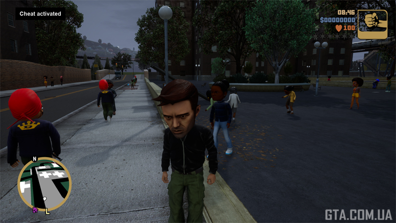 Turn Liberty City residents into bobbleheads.