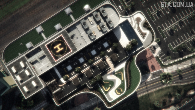 The Diamond Casino & Resort. Satellite view.