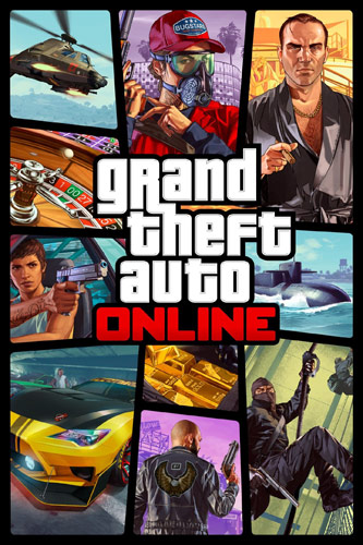 Обложка отдельной версии GTA Online (2022).