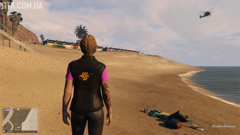 Останки туриста #1. На пляже севернее загородного клуба Пасифик Блаффс.