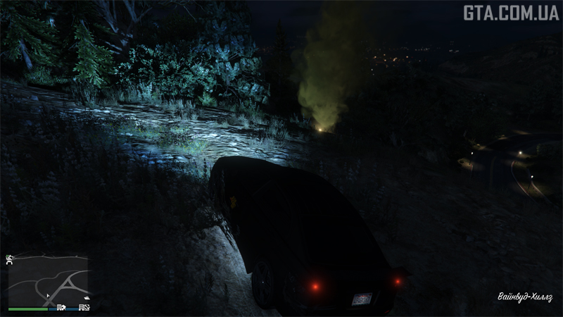 Второй фальшфейер вблизи.