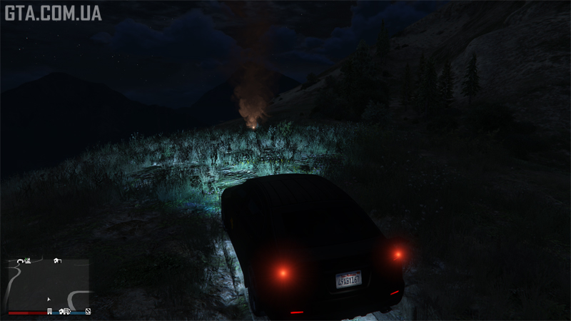 Второй фальшфейер вблизи.