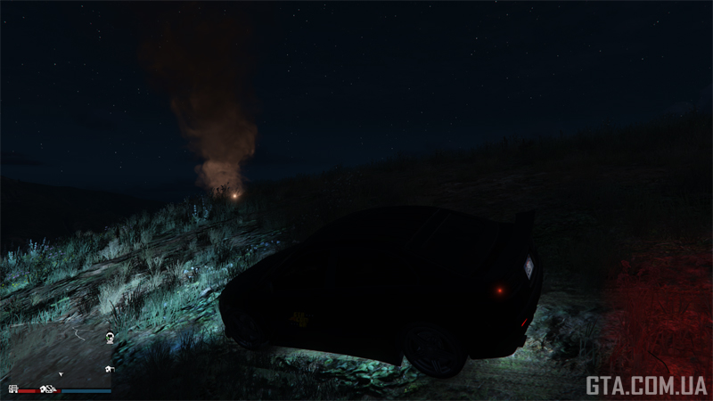 Третий фальшфейер вблизи.